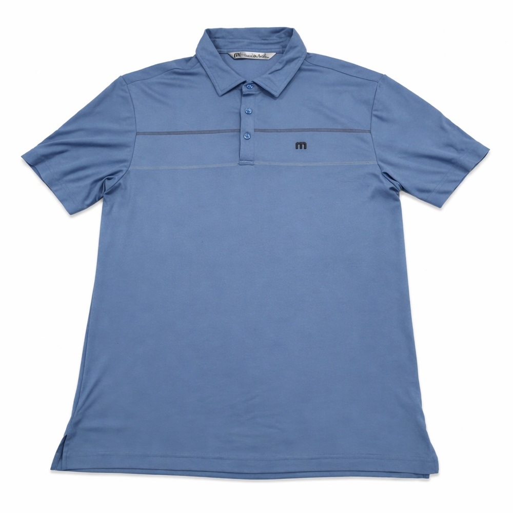 TravisMathew Polo Shirt Blue Performance Golf‎ Casual Men L